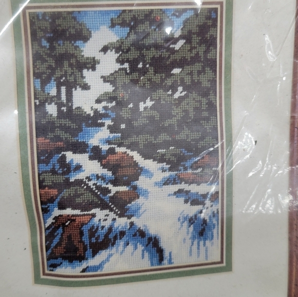 Vtg MONARCH HORIZONS The Waterfall Needlepoint Kit Persian Wool / NOS 1979‎ - Picture 3 of 9